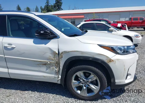 2018 Toyota Highlander Limited z USA, uszkodzony, nr VIN 5TDDZRFHXJS802630